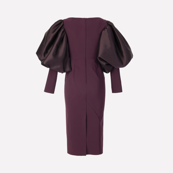 Greta Constantine Puff Sleeve Dress Ilda Puff Sleeve Dress Clothing Canadian Designer Luxury Shoes 