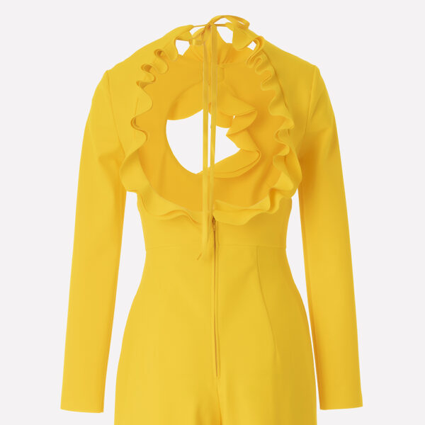 Greta Constantine Rancesca Ruffle Jumpsuit Rancesca Ruffle Jumpsuit Clothing Canadian Designer Luxury Shoes 