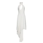 Magda Butrym Asymmetric jersey midi dress in cream scaled60995 nobg Magda Butrym Asymmetric jersey midi dress in cream scaled60995 nobg