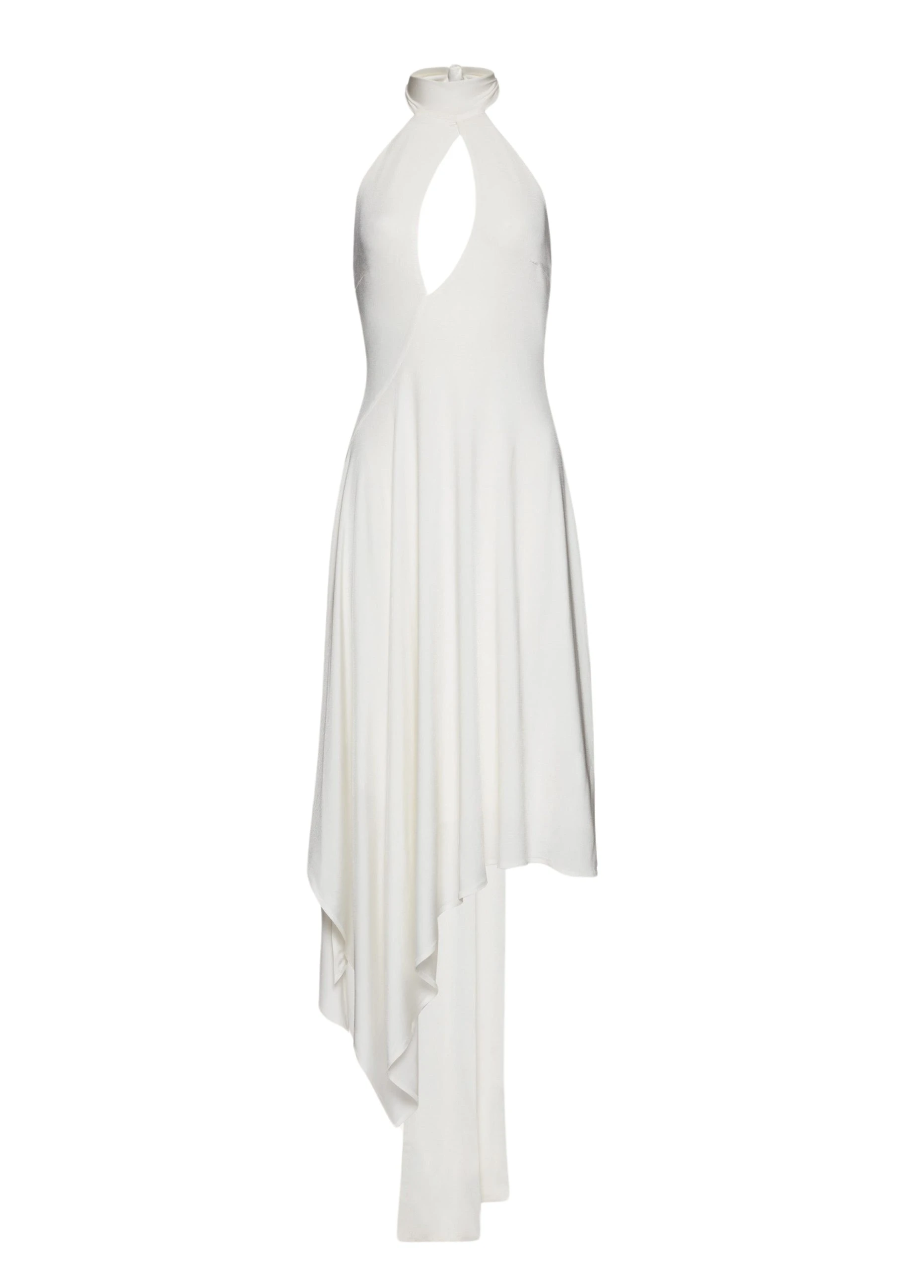 Magda Butrym Asymmetric jersey midi dress in cream scaled60995 nobg Magda Butrym Asymmetric jersey midi dress in cream scaled60995 nobg