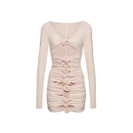 Magda Butrym Bandage flower dress in beige scaled46870 nobg Magda Butrym Bandage flower dress in beige scaled46870 nobg