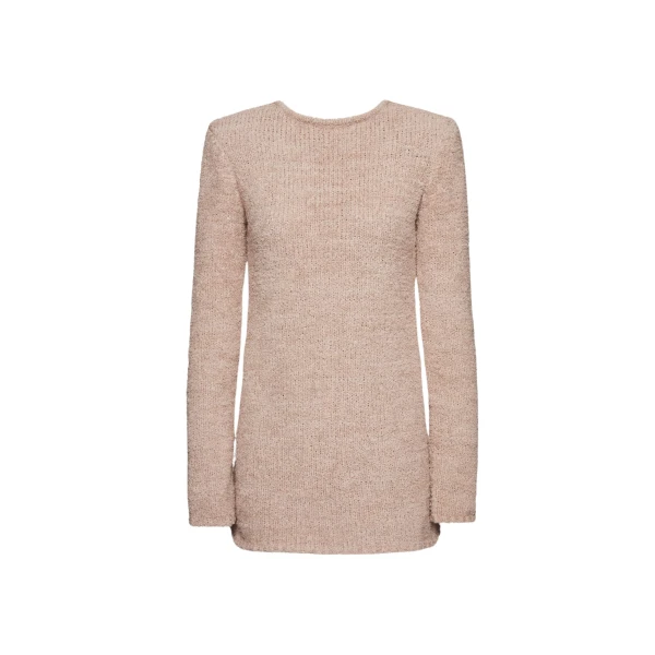 Magda Butrym Boucle knit mini dress in beige scaled66271 nobg