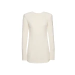 Magda Butrym Boucle knit mini dress in cream scaled80711 nobg