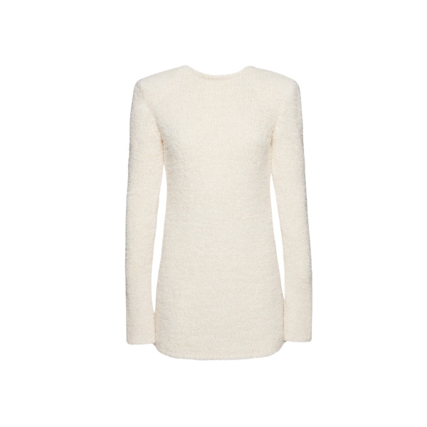 Magda Butrym Boucle knit mini dress in cream scaled80711 nobg