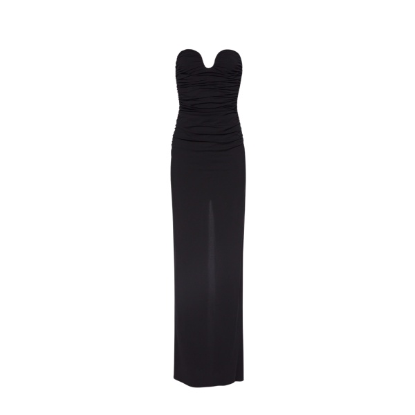 Magda Butrym Bustier maxi dress in black scaled82471 nobg