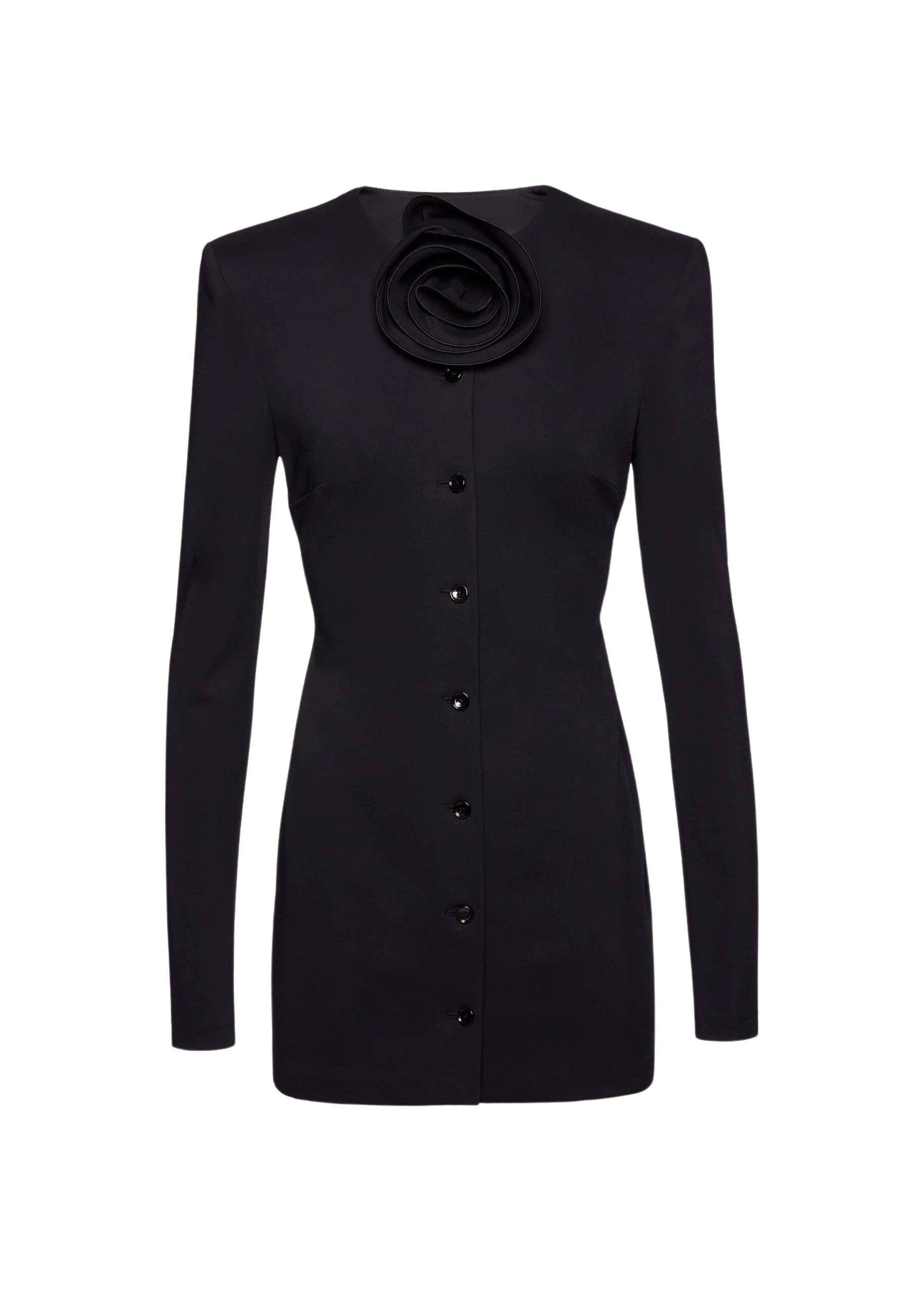 Magda Butrym Button down mini dress in black scaled75817 nobg Magda Butrym Button down mini dress in black scaled75817 nobg