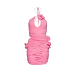 Magda Butrym Crisscross cutout mini dress in pink scaled58421 nobg Magda Butrym Crisscross cutout mini dress in pink scaled58421 nobg