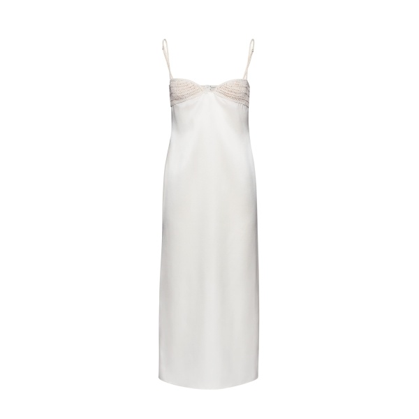 Magda Butrym Crochet bra midi dress in cream scaled53058 nobg