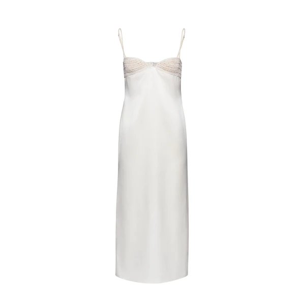 Magda Butrym Crochet bra midi dress in cream scaled53058 nobg
