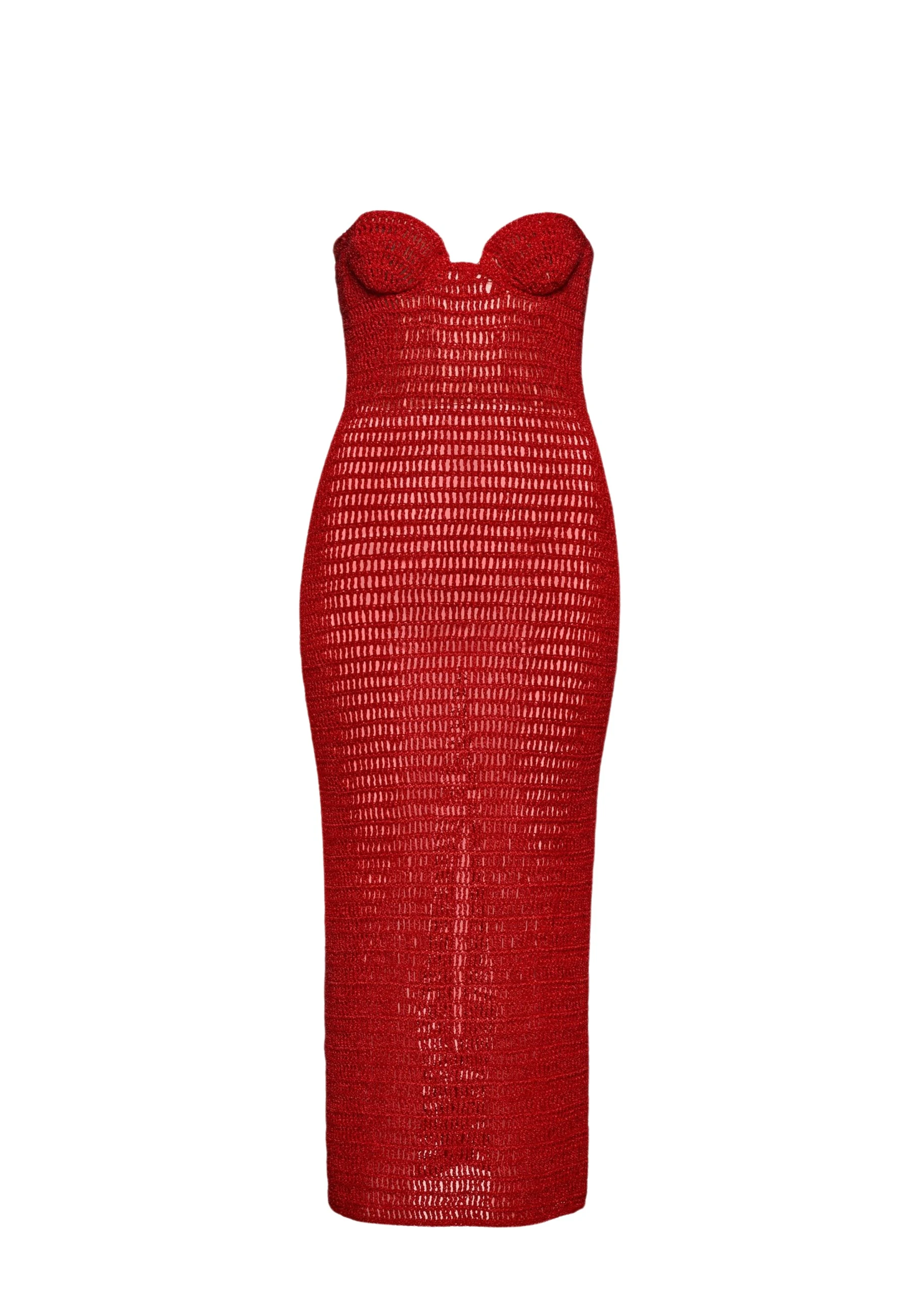 Magda Butrym Crochet bustier midi dress in red scaled72942 nobg Magda Butrym Crochet bustier midi dress in red scaled72942 nobg
