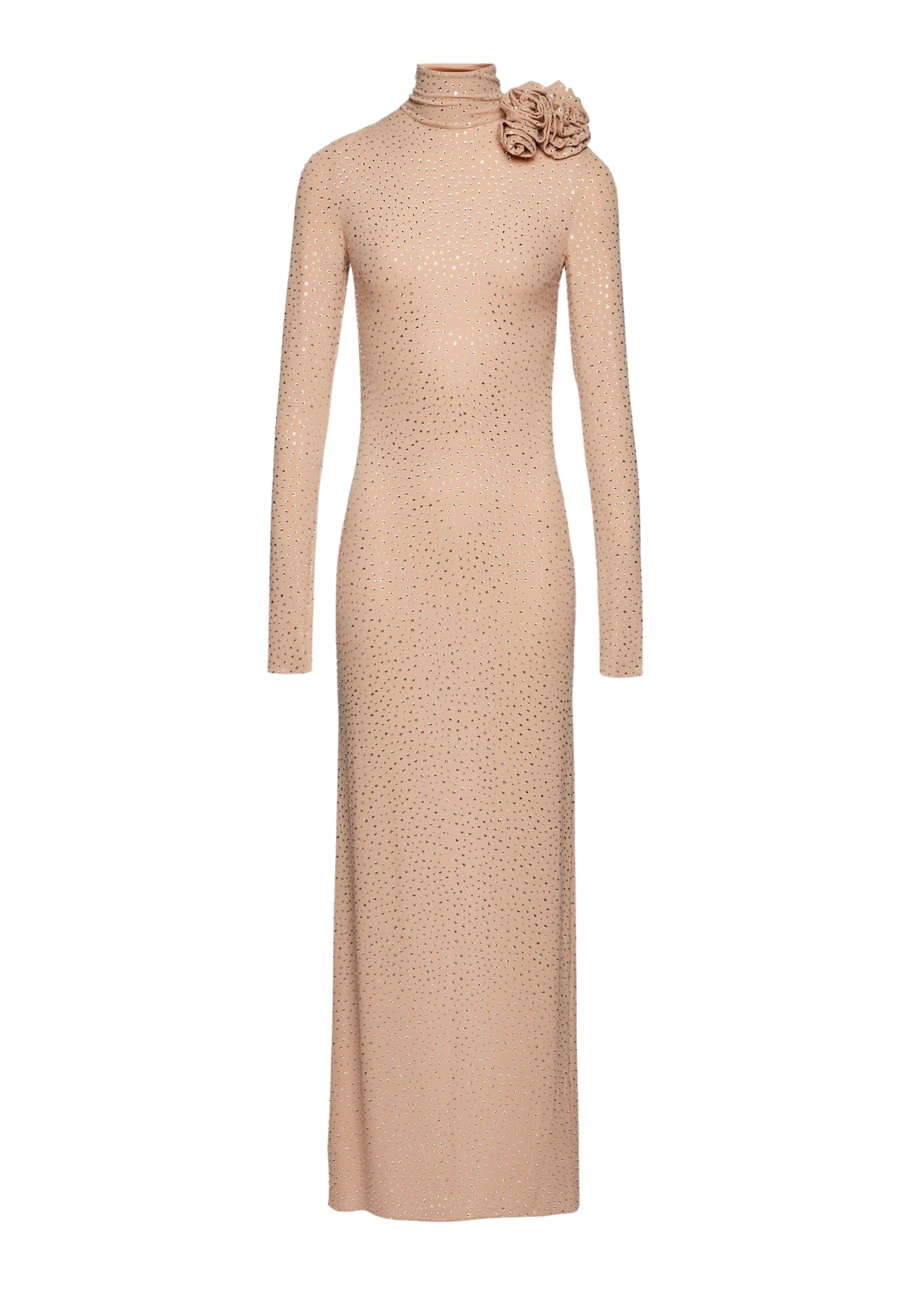 Magda Butrym Crystal backless mock neck maxi dress in beige scaled81312 nobg Magda Butrym Crystal backless mock neck maxi dress in beige scaled81312 nobg