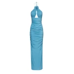 Magda Butrym Cutout jersey maxi dress in blue scaled36337 nobg