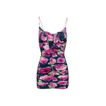 Magda Butrym Flower decollete mini tank dress in navy floral print scaled28733 nobg