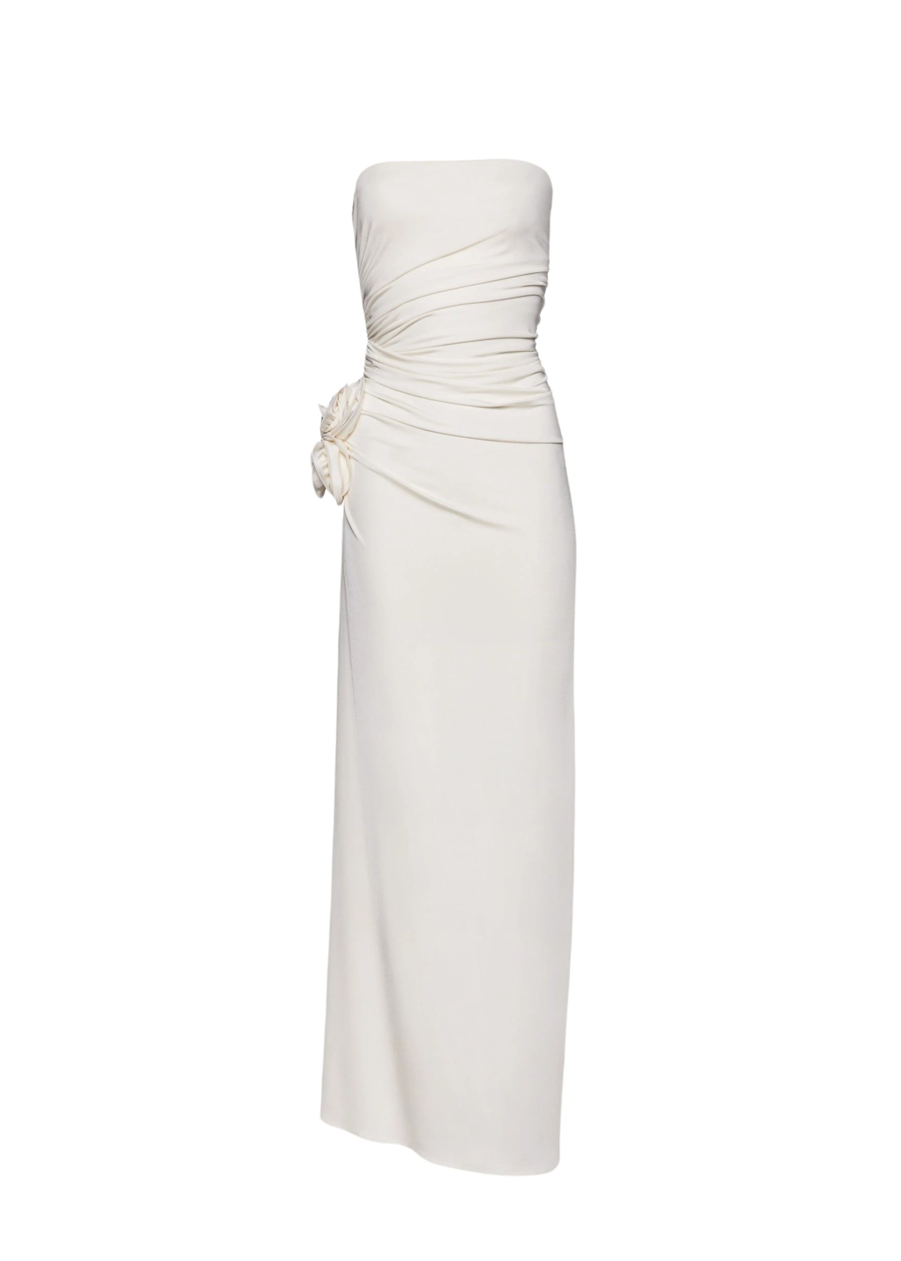 Magda Butrym Gathered strapless maxi dress in cream scaled34100 nobg Magda Butrym Gathered strapless maxi dress in cream scaled34100 nobg