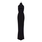 Magda Butrym Halter maxi dress in black scaled30745 nobg