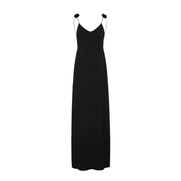 Magda Butrym Long slip dress in black scaled45208 nobg