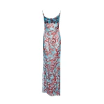 Magda Butrym Long slip dress in blue print scaled93784 nobg