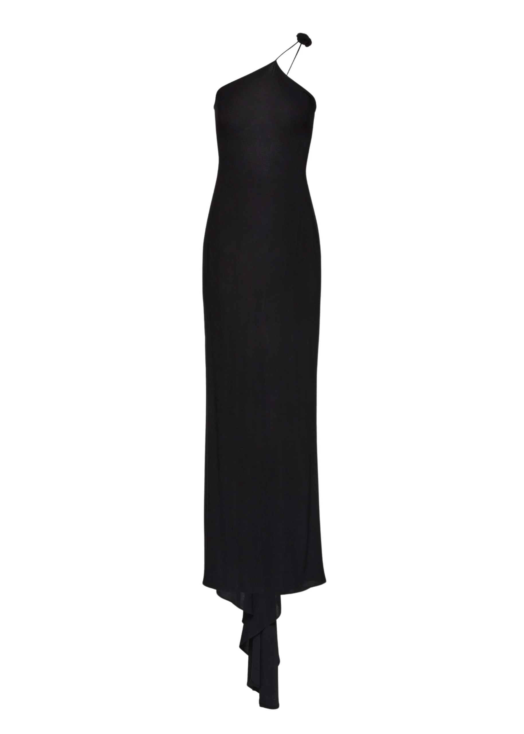 Magda Butrym One shoulder rosette jersey maxi dress in black scaled57643 nobg Magda Butrym One shoulder rosette jersey maxi dress in black scaled57643 nobg