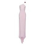 Magda Butrym One shoulder rosette jersey maxi dress in pink scaled38275 nobg Magda Butrym One shoulder rosette jersey maxi dress in pink scaled38275 nobg