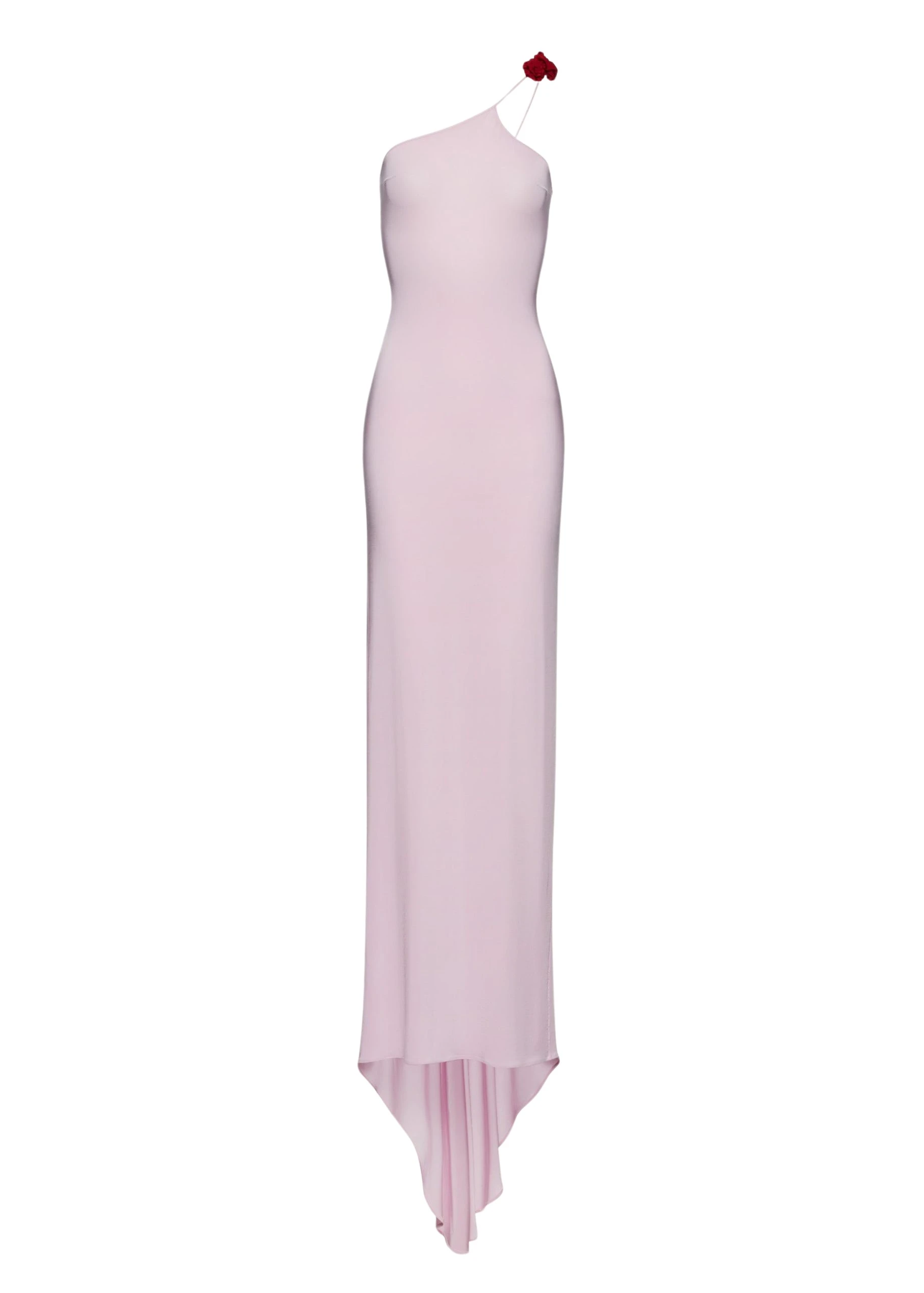 Magda Butrym One shoulder rosette jersey maxi dress in pink scaled38275 nobg Magda Butrym One shoulder rosette jersey maxi dress in pink scaled38275 nobg