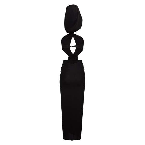 Magda Butrym Open back cutout midi dress in black scaled44989 nobg
