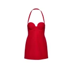 Magda Butrym Open back dress in red scaled39450 nobg