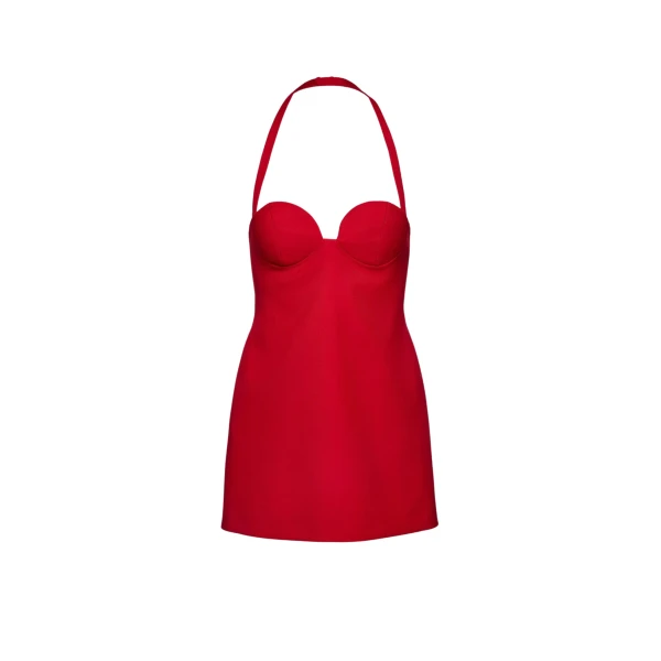 Magda Butrym Open back dress in red scaled39450 nobg