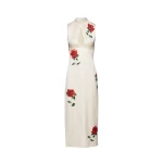 Magda Butrym Rose stamped cutout midi dress in cream scaled23031 nobg