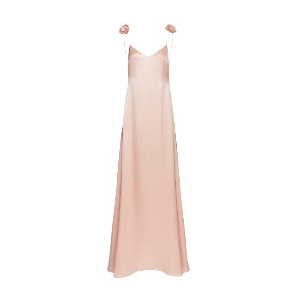 Magda Butrym Silk slip dress in peach scaled87301 nobg