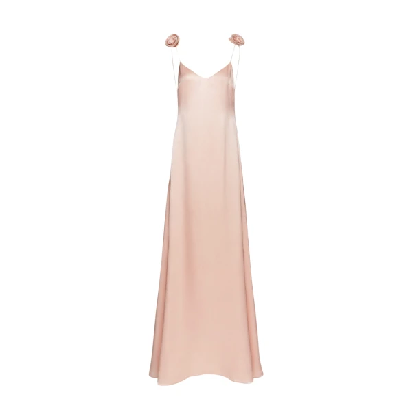 Magda Butrym Silk slip dress in peach scaled87301 nobg