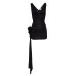 Magda Butrym Sleeveless sash jersey mini dress in black scaled42670 nobg Magda Butrym Sleeveless sash jersey mini dress in black scaled42670 nobg