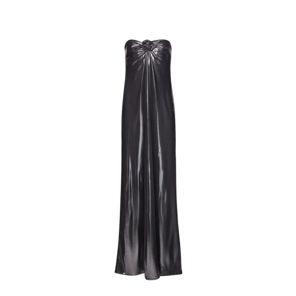 Magda Butrym Strapless maxi dress in silver scaled29417 nobg