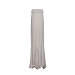 Magda Butrym Strapless ruffled jersey gown in grey scaled15129 nobg