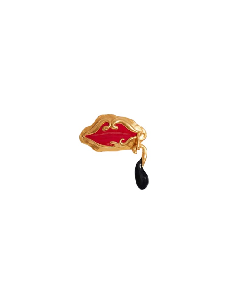 Schiaparelli Mouth Brooch77356 nobg