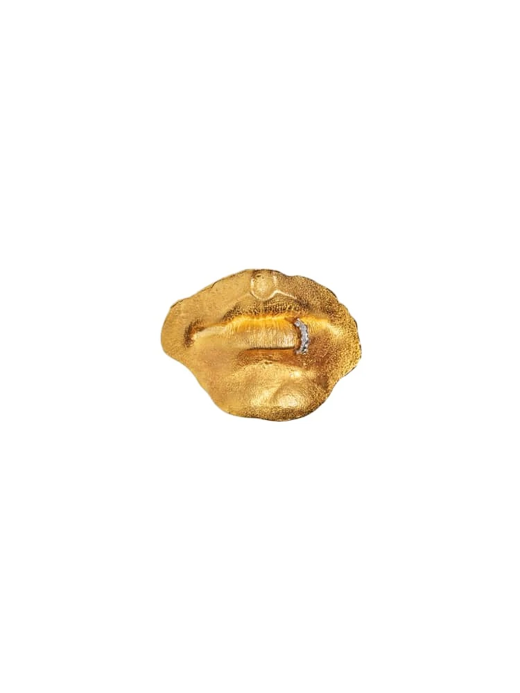 Schiaparelli Pierced Mouth Brooch62619 nobg Schiaparelli Pierced Mouth Brooch62619 nobg