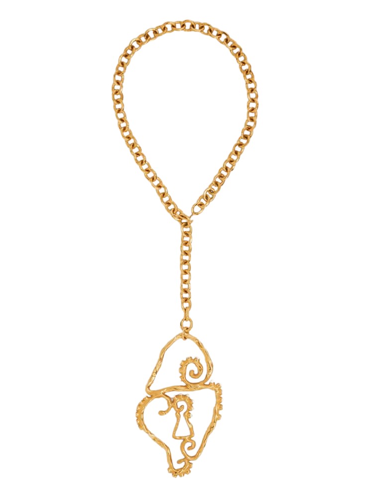 Schiaparelli Surrealist Padlock Pendant Necklace68702 nobg