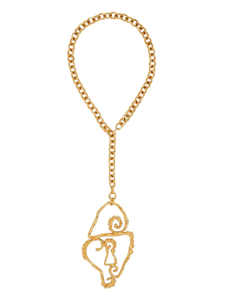 Schiaparelli Surrealist Padlock Pendant Necklace68702 nobg Schiaparelli Surrealist Padlock Pendant Necklace68702 nobg