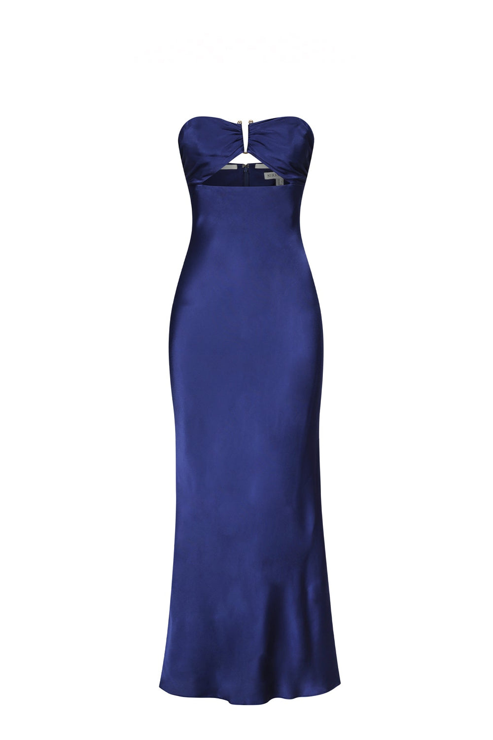 Shona Joy Arienzo Strapless Cut Out Midi Dress – Midnight