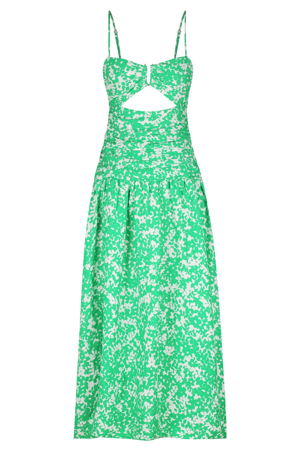 Shona Joy Arosa Linen Strapless Cut Out Midi Dress