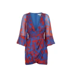 Shona-Joy-Flore-Plunged-Ruched-Waist-Mini-Dress Shona Joy dress