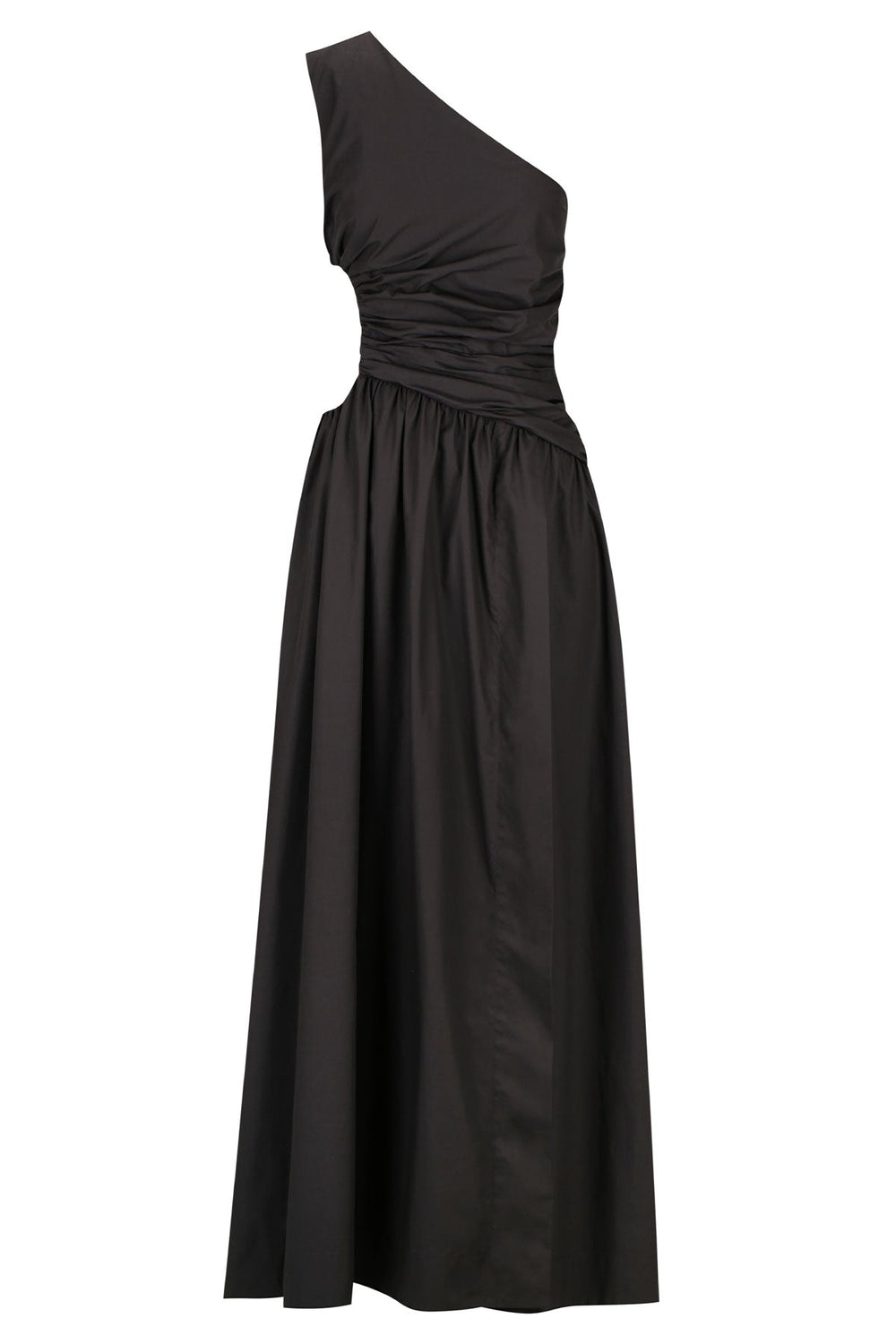 Shona Joy Josephine Asymmetrical Cut Out Maxi Dress – Black