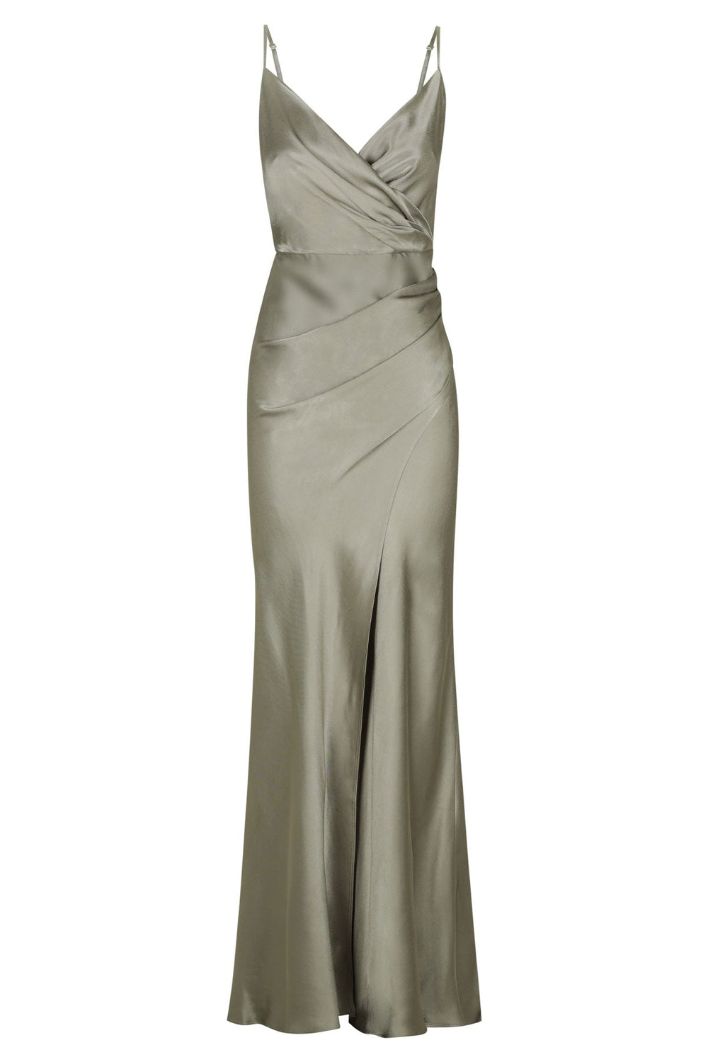 Shona Joy La Lune Cross Draped Maxi Dress – Sage