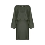 Shona-Joy-La-Lune-Open-Back-Curved-Sleeve-Mini-Dress-Olive Shona Joy dress