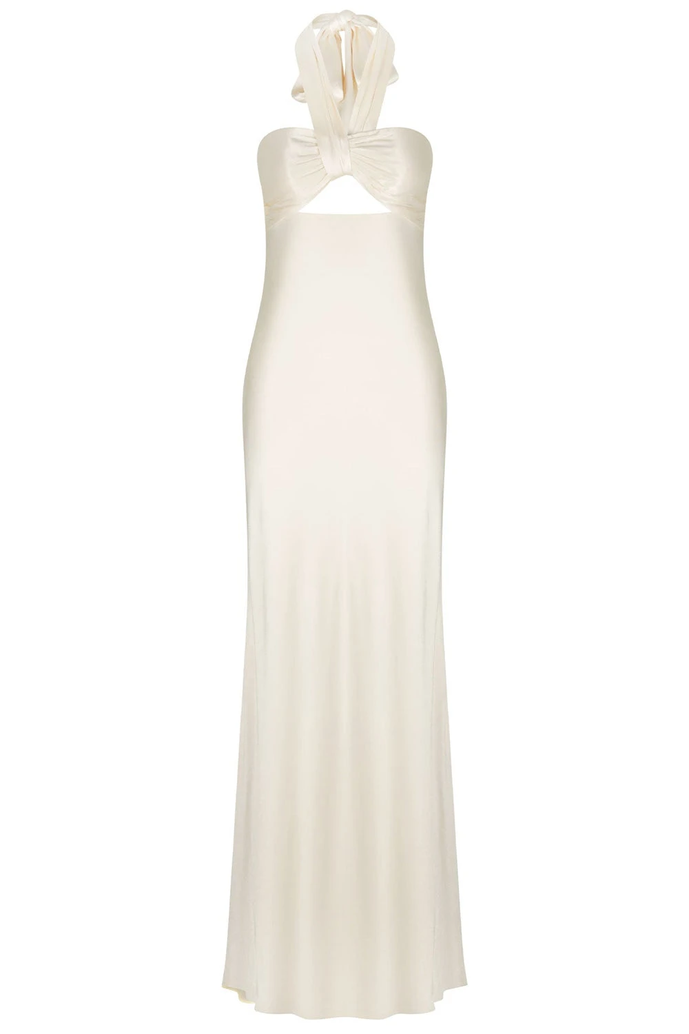 Shona-Joy-La-Lune-Ruched-Halter-Maxi-Dress-Cream Shona Joy dress