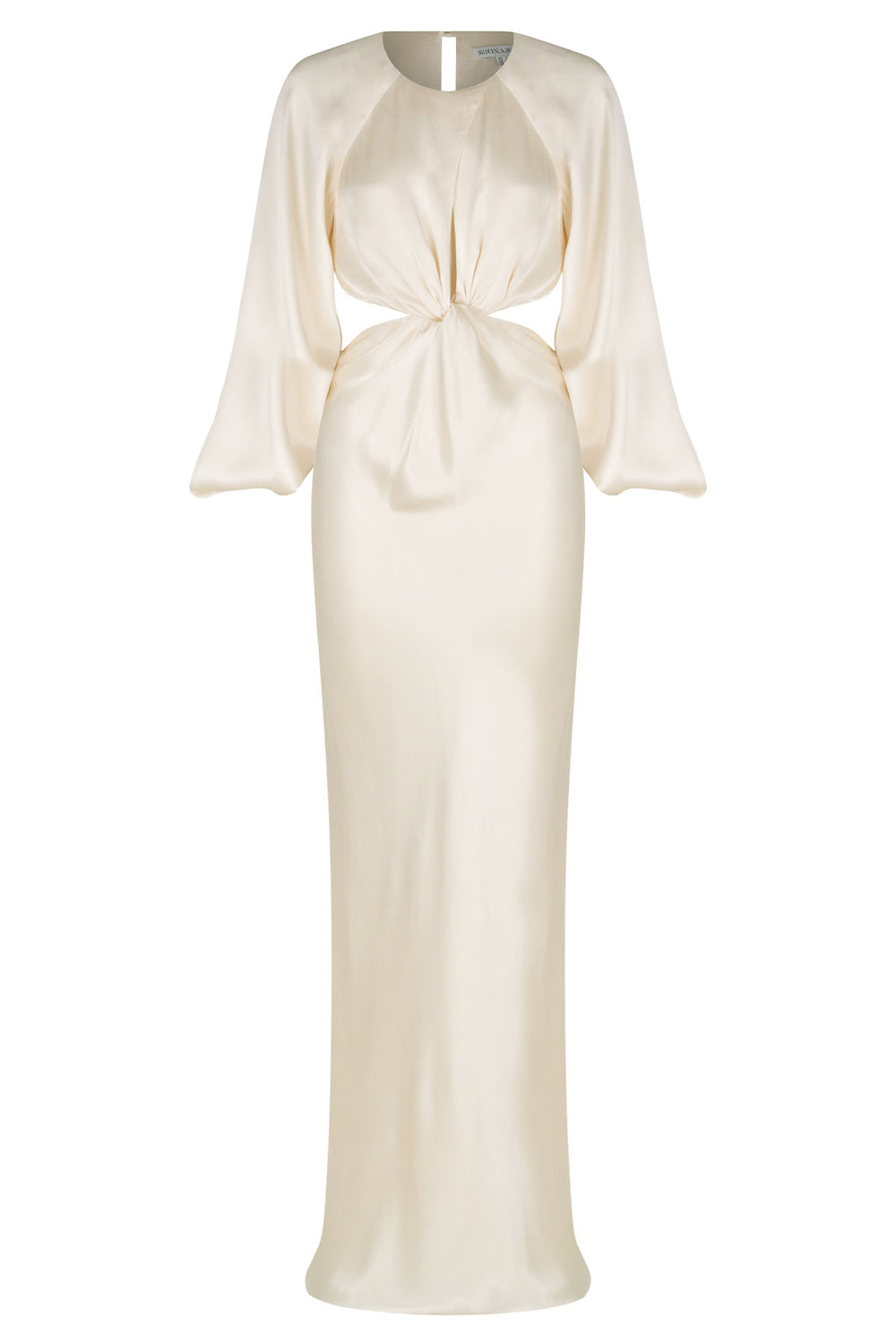Shona Joy La Lune Twist Front Cut Out Maxi Dress – Cream