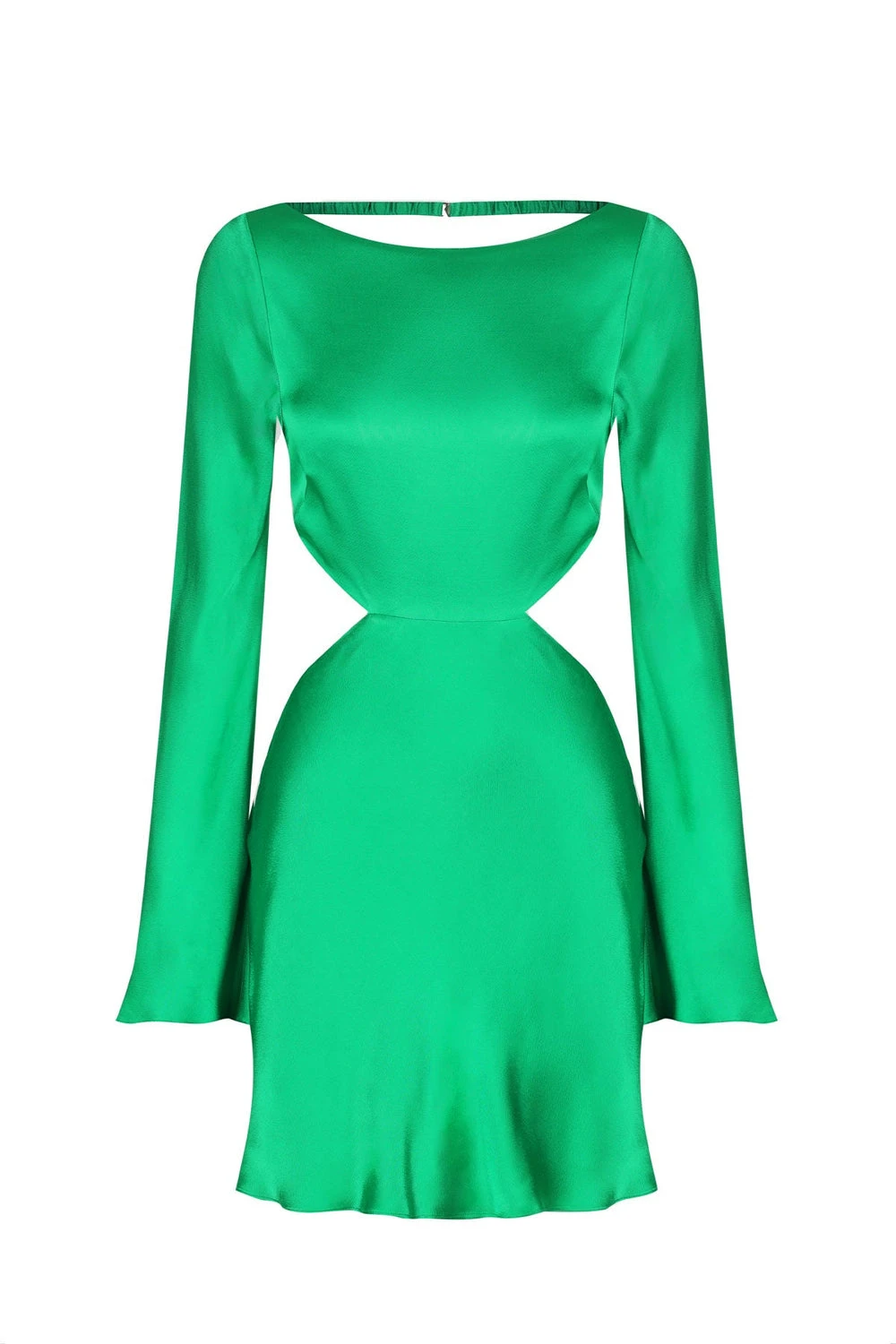 Shona-Joy-Lana-Long-Sleeve-Open-Back-Mini-Dress-Tree-Green Shona Joy dress
