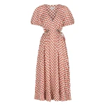 Shona-Joy-Marmo-Linen-Drawstring-Midi-Dress Shona Joy dress