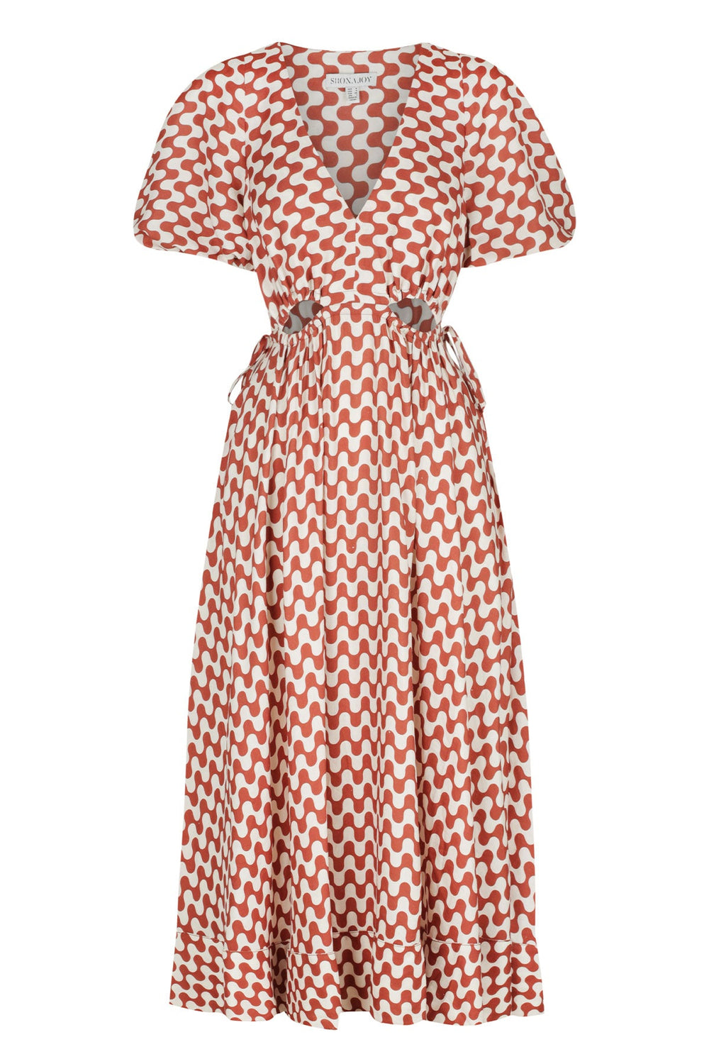 Shona Joy Marmo Linen Drawstring Midi Dress
