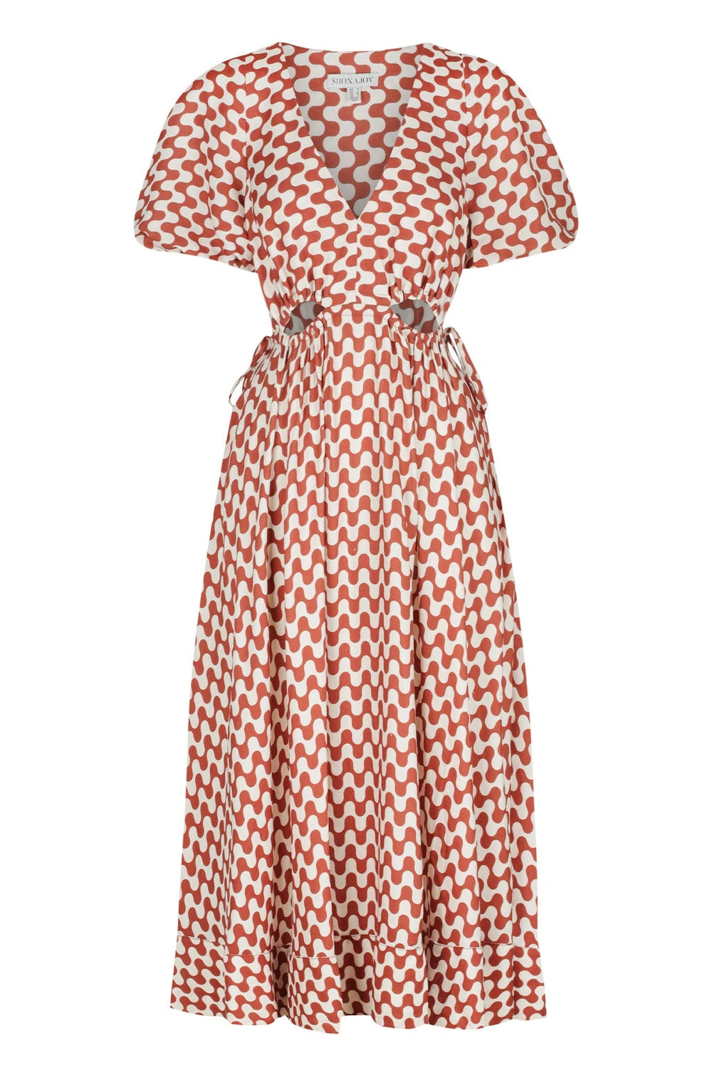 Shona-Joy-Marmo-Linen-Drawstring-Midi-Dress Shona Joy dress