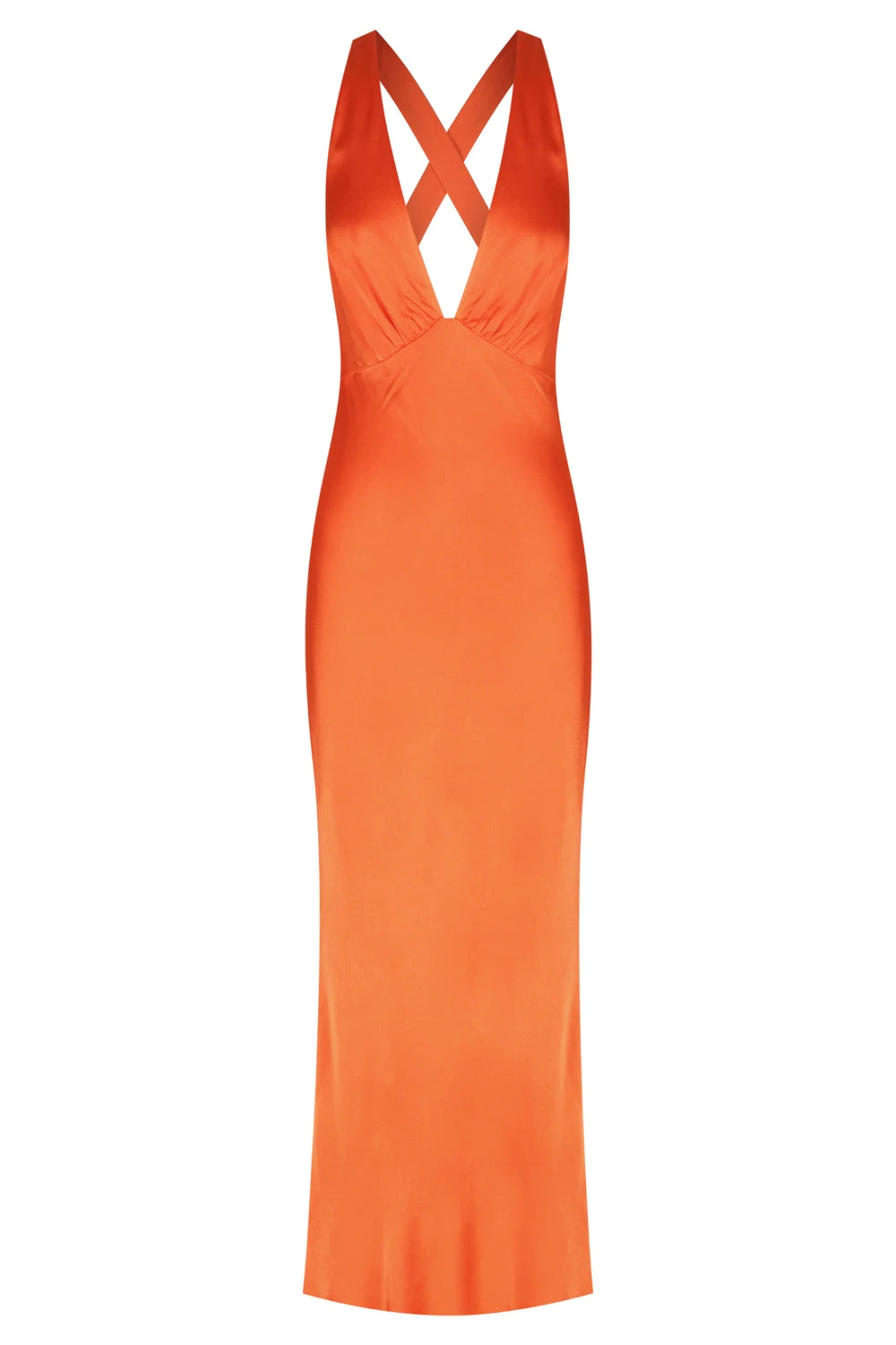 Shona-Joy-Milo-Plunged-Cross-Back-Midi-Dress-Hibiscus Shona Joy dress